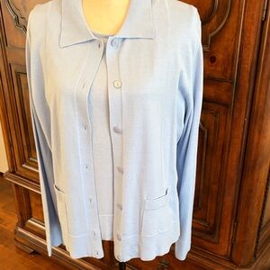 Talbots Light Blue Women's Sweater Set